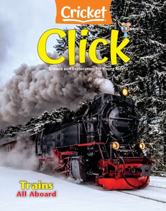 CLICK Magazine January 2021: Trains All Aboard! for Kids 3-6