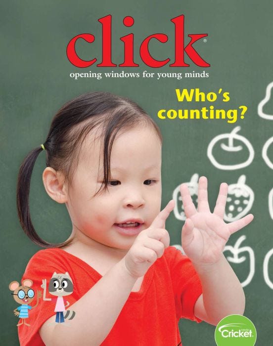CLICK Magazine July 2020: Who's Counting? for Kids 3-6