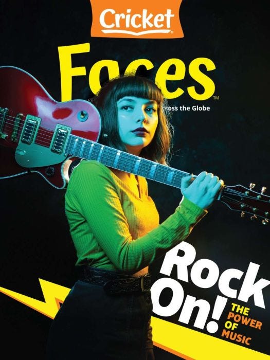 FACES Magazine April 2021: Rock On! the Power of Music for Kids 9-14