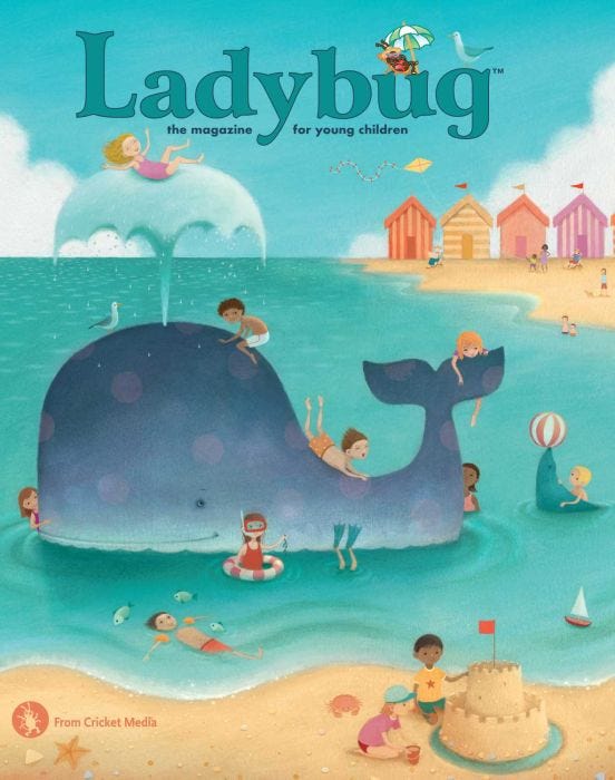 LADYBUG Magazine July-August 2018 for Kids 3-6