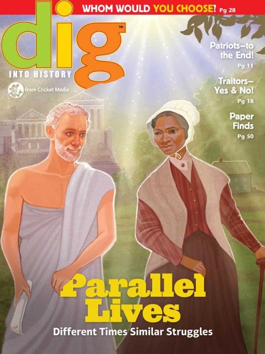 DIG Magazine May 2017: Parallel Lives for Kids 9-14