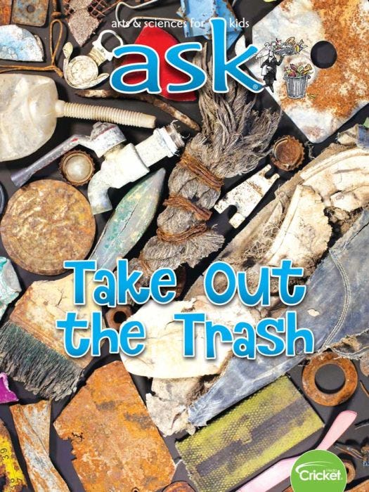 ASK Magazine March 2019: Take Out the Trash for Kids 6-9