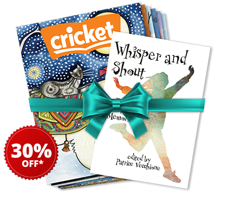 CRICKET Magazine (1-Year Subscription) + Poetry Book for Ages 9-14