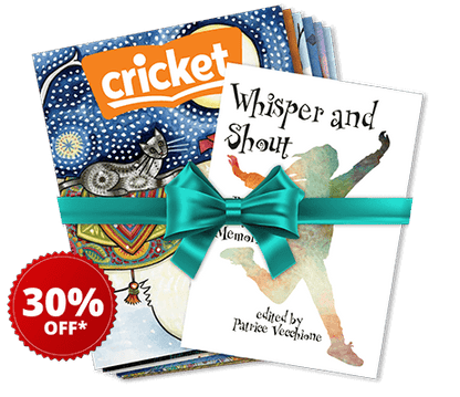 CRICKET Magazine (1-Year Subscription) + Poetry Book for Ages 9-14