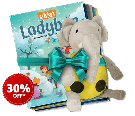 LADYBUG Magazine (1-Year Subscription) + Ladybug Friend Plush Toy for Ages 3-6