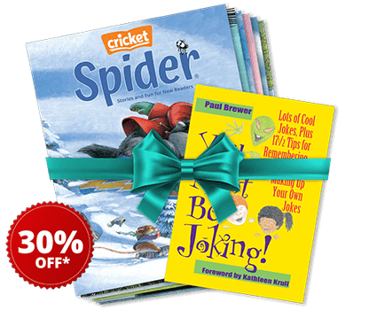 SPIDER Magazine (1-Year Subscription) + Joke Book for Ages 6-9