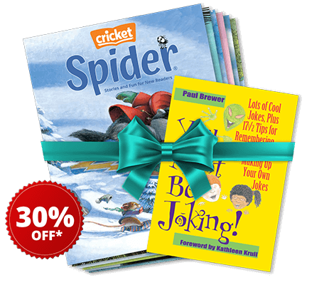 SPIDER Magazine (1-Year Subscription) + Joke Book for Ages 6-9