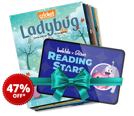 LADYBUG Magazine + Reading Stars App for Kids Ages 3-6