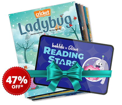 LADYBUG Magazine + Reading Stars App for Kids Ages 3-6