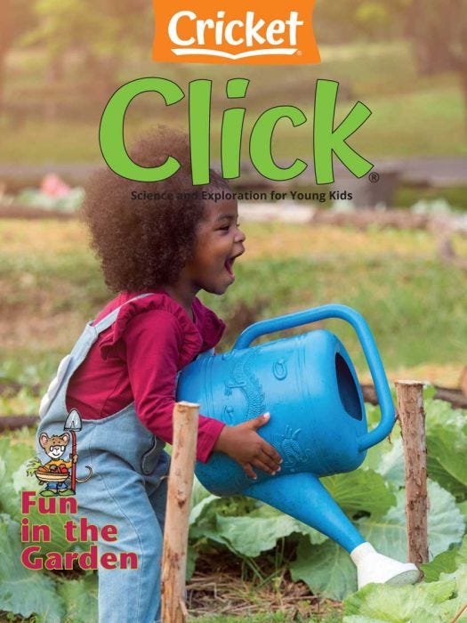 CLICK Magazine July 2024: Fun in the Garden for Kids 3-6