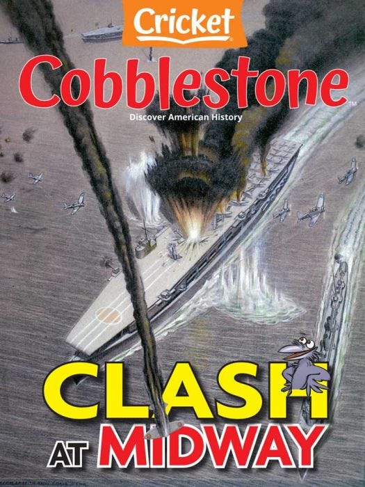 COBBLESTONE Magazine November 2024: Clash At Midway for Kids 9-14