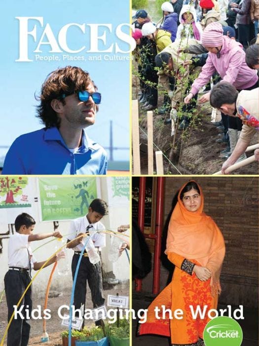 FACES Magazine January 2019: Kids Changing the World for Kids 9-14