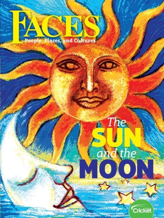 FACES Magazine July 2020: The Sun and the Moon for Kids 9-14