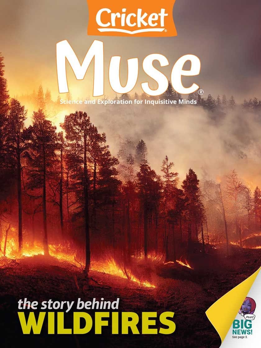 MUSE Magazine July-August 2025: The Story Behind Wildfires for Kids 9-14